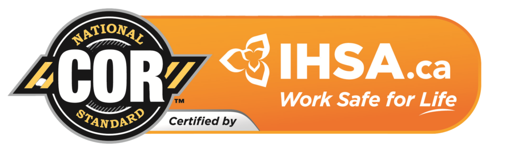 National Standard COR Certified by IHSA — Work Safe for Life